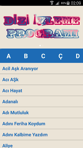 Ücretsiz indir Dizi İzleme Programı Android için APK