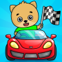 icon Car Games(Bimi Boo Çocuklar için Araba Oyunları)