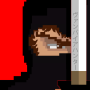icon Vampire slayer ninja Pixel art (Vampir avcısı ninja Piksel sanatı)