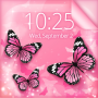icon Pink Butterfly Live Wallpaper(Pembe Kelebek Canlı Duvar Kağıdı)