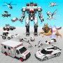 icon Ambulance Transform Robot Game(Ambulans Robot Dönüşümü Oyunu)