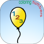 icon Coloring and learning numbers (Boyama ve öğrenme numaraları
)