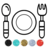 icon Kitchen Coloring book(Mutfak Aletleri Boyama Kitabı
) 5.0
