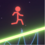 icon Neon Stickman Draw Runner(Neon Çöp Adam Beraberlik Koşucu)