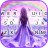 icon Purple Lavender Girl(Mor Lavanta Kız Klavye Arka Plan
) 1.0