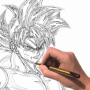 icon How draw anime ultra instinct (Anime ultra içgüdüsü nasıl çizilir
)