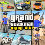icon Stickman Gangster Crime Games(Çöp Adam Mafya kahramanı Çete Şehir)
