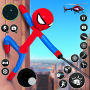 icon Flying Stickman Rope Hero Game (Et Uçan Çöp Adam Halat Kahraman Oyunu)