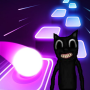 icon Cartoon Cat Tiles Hop Game(Çizgi Film Kedi Fayansları Hop Oyunu
)