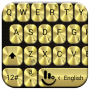 icon Keyboard Theme Metallic Gold(Klavye Teması Metalik Altın)