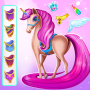 icon Unicorn Pony Horse Care Game (Tek Boynuzlu At Pony At Bakımı Oyunu)