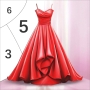icon Gown Color(Elbise Numaraya Göre Renk Kitap)