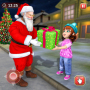 icon Christmas Flying Santa Gift Delivery(Noel Uçan Noel Baba Hediyesi)