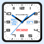 icon Square Analog Clock-7(Kare Analog Saat-7)
