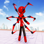 icon Spider Stickman Rope Hero Man(Örümcek Çöp Adam Halat : Kahraman adam
)