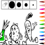 icon Coloring children (Boyama çocuklar)