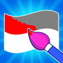 icon Flag Painter: Coloring Game(Bayrak Boyama Bulmaca Oyununu Çarp)