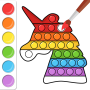 icon Pop It Coloring Book Game (Pop It Boyama Kitabı Oyunu
)