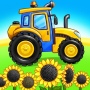 icon Tractor, car: kids farm games (Tractor, araba: çocuk çiftlik oyunları)