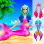 icon Mermaid Game(Deniz Kızı Fotoğrafı: Kızlar için oyun)