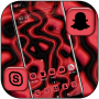 icon Red Black Liquid Launcher Theme(Kırmızı Siyah Sıvı Teması
)