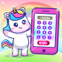 icon Baby Unicorn Phone For Kids(Tek Boynuzlu Bebek Çocuklar İçin Telefon)
