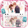icon Sakura Love Keyboard Backgroun (Sakura Aşk Klavye Arka Planı)