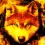 icon Fire Wallpaper and KeyboardLone Wolf(Yangın Duvar Kağıdı ve Klavye - Lone Wolf
)