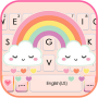 icon Rainbow Clouds(Gökkuşağı Bulutlar Klavye Arkaplanı)