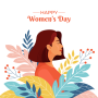 icon Womens Day Frames Greeting(Kadınlar günü tebrik çerçevesi kartı
)