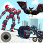 icon Robot Bat Bike Transformation(Uçan Yarasa Robot Bisiklet Oyunları)