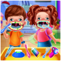 icon Twins Baby Dental Care Game(İkizleri Bebek Diş Bakımı Oyunları
)
