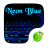 icon neon blue(Neon Mavi GO Klavye Teması) 3.87