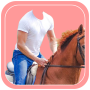 icon Horse With Man Photo Suit HD (Adam Fotoğraf Suit HD ile At)